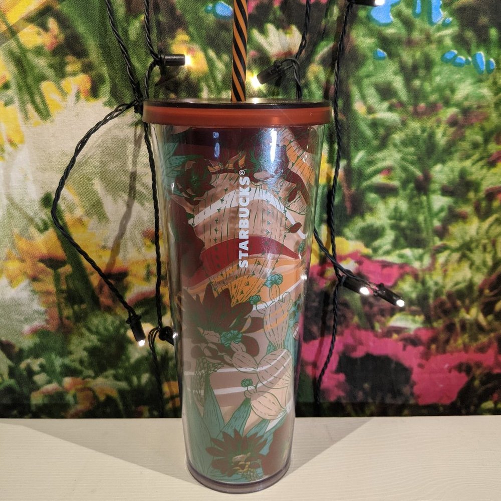 starbucks terracotta desert acrylic 24oz venti Tumbler cactus summer 2019